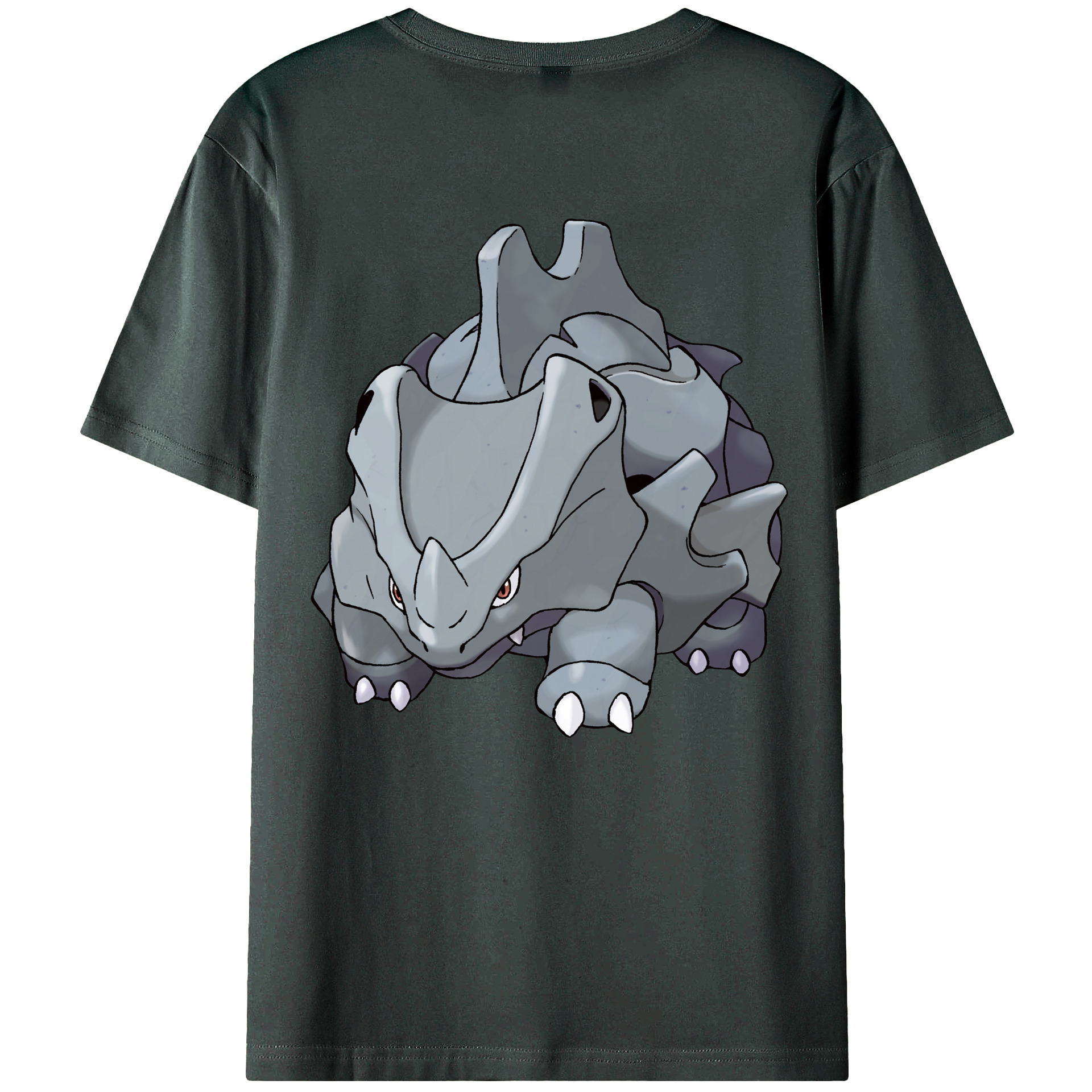 （画像用） ポケットモンスター Pokémon 綿100％ メンズ半袖Tシャツ（バックプリント） 通気性